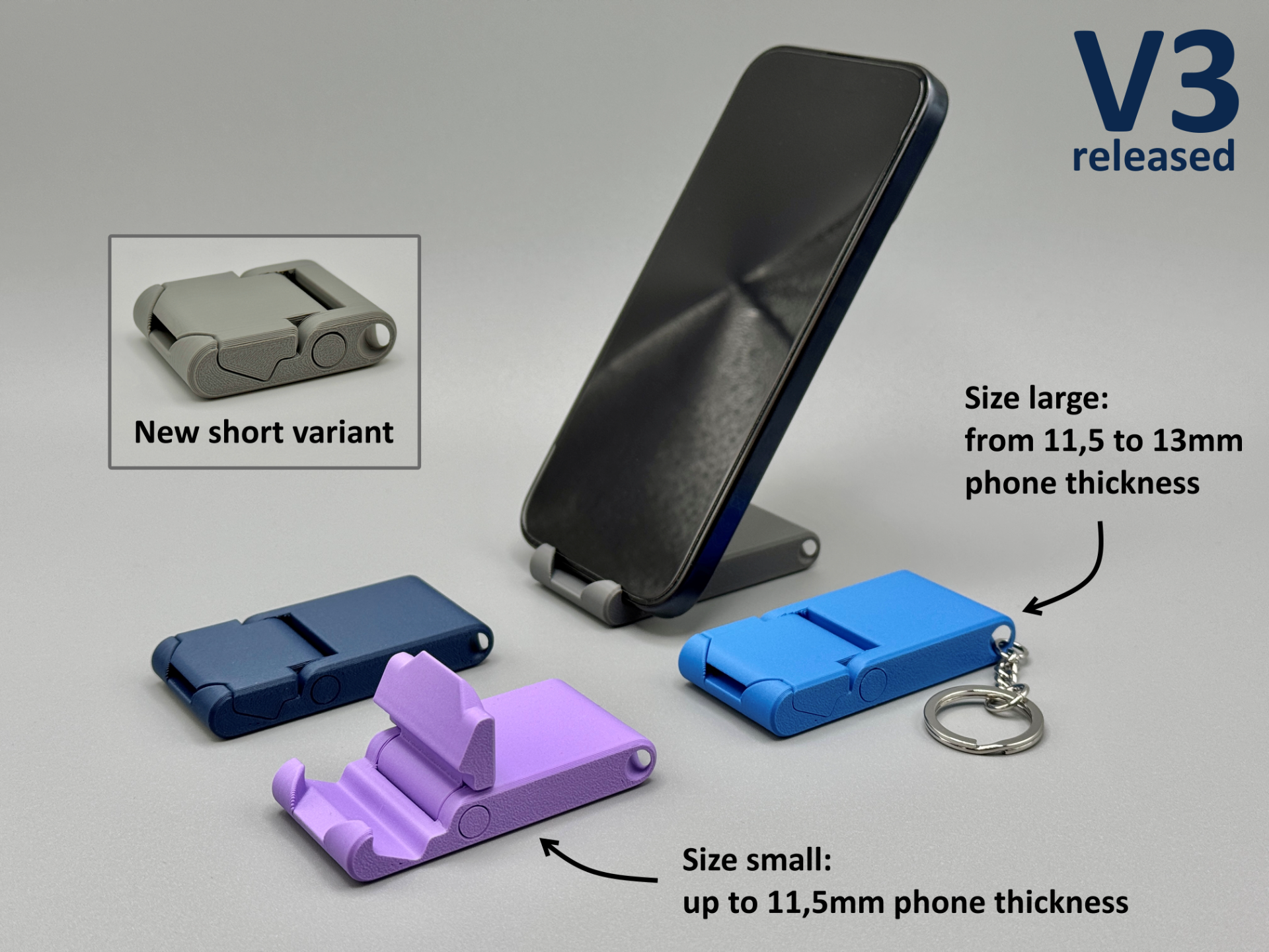 Small smartphone stand - print in place design